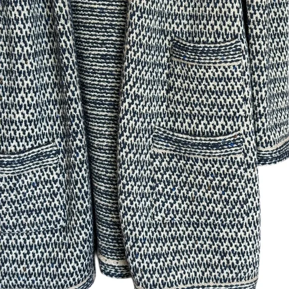 Amina Rubinacci Napoli Wool Cashmere Knit Coat EU 48